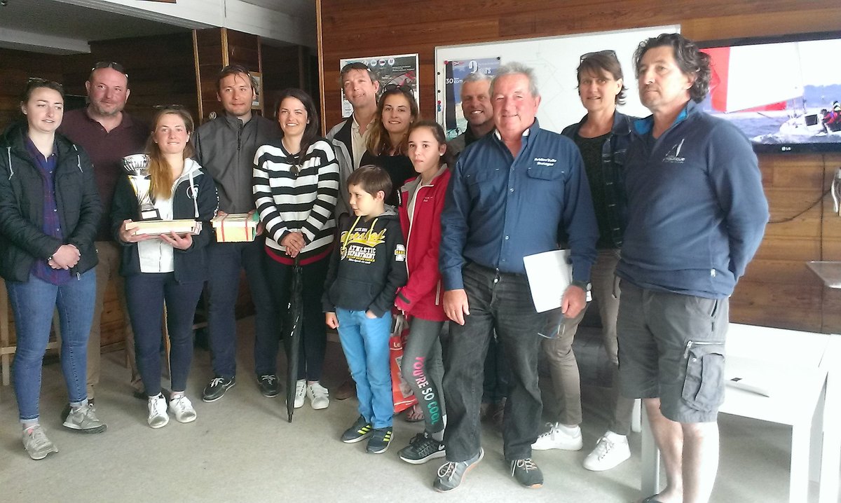 CNsaintcast's tweet image. GP de st Cast, les vainqueurs P Bot,E Bonafous #ecolenavale #J80 #StCast