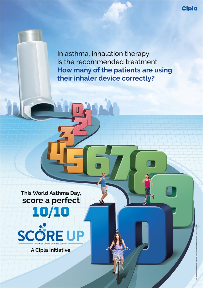 KushagraMathu11's tweet image. Inhaler Devices are one of the key driver for asthma control, How many patients are using their Inhaler devices correctly? This World Asthma Day let&apos;s aim to improve the Device usage score, let&apos;s #ScoreUp. @Cipla_Global @debus2k @nimitSM.