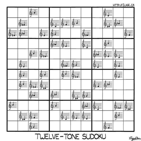 Just for fun: Take a break with this Twelve Tone Sudoku