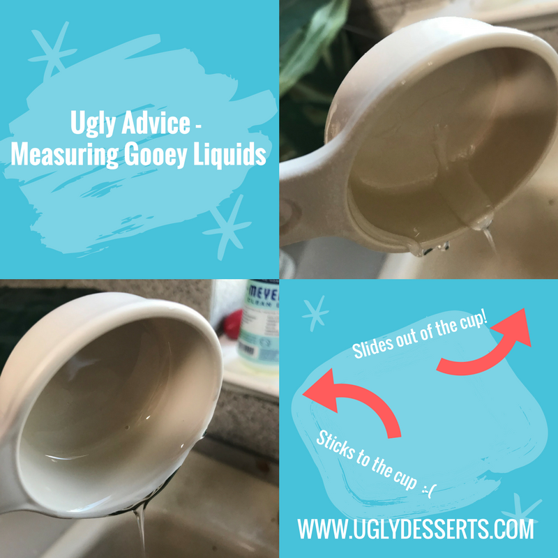 Ugly_Desserts's tweet photo. Ugly Advice for Today - How to measure gooey liquids like honey or corn syrup and get the right amount of liquid in your recipe! https://t.co/BwitmIYhPW #ugly_desserts #honey #baker #portionsmatter #indulge #twitterbaker #bakingtricks #everydayischeatday https://t.co/jna0snEPgy