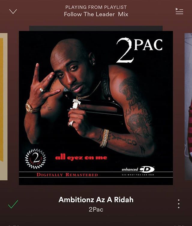 Music can influence if your day goes left and right. Just like you select motivational music for your work outs be selective about your work playlist. If it doesn't make you grind harder why are you listening to it?  Ijs #2pac #tupac #ambitionzazaridah ift.tt/2KreGVv