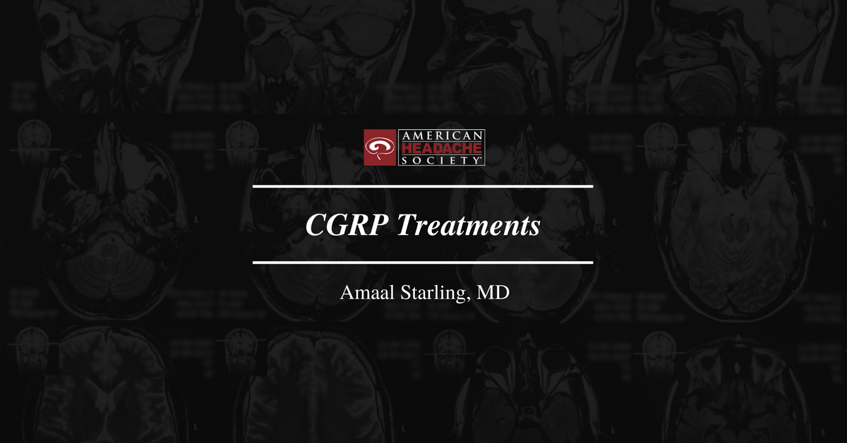 ahsheadache's tweet photo. Ready for a new #migraine treatment option? AHS member @AmaalStarling provides an overview of the new CGRP treatments. Read more at the @amfmigraine resource library. https://t.co/EJqJVc7X9Y https://t.co/DIX4FhUJhM