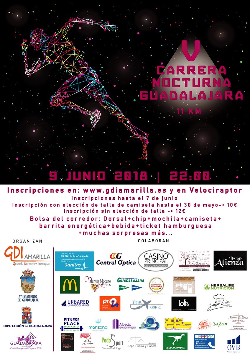 GDIAmarilla's tweet photo. @todocarreras @carrerasgucom @CANALGUDEPORTES @CentroDelCampo @MOMO_SportsClub @deportescopegua @deporguada @Marchamalo_DxT @elpais_deportes @SerDeportivosGU @CristiPedroche @AnaloCL @CopeGuadalajara @CADENA100 @DEPORTES_CHILO @Jc_Deportes @FutsalBrihuega @ondayunquerafm https://t.co/SjeyIGjzHG