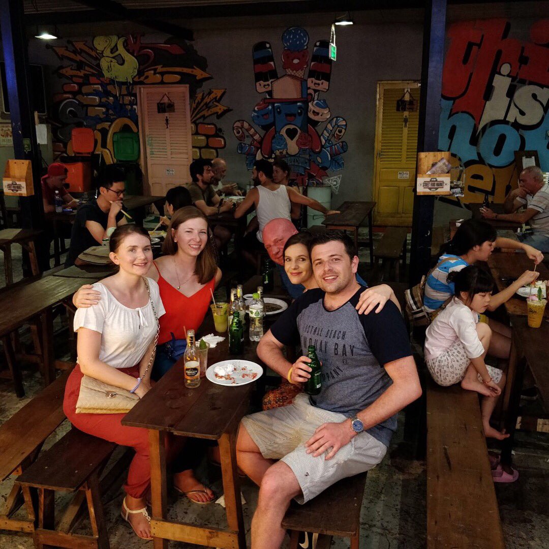 RachelLundrigan's tweet photo. Can not put in to words how happy I am that Father and Brother Lundy have flown out to Vietnam to see me!!! I've missed them so much!!!! #tawemedics18 #vietnam #medicalelective https://t.co/StBXUNpebX