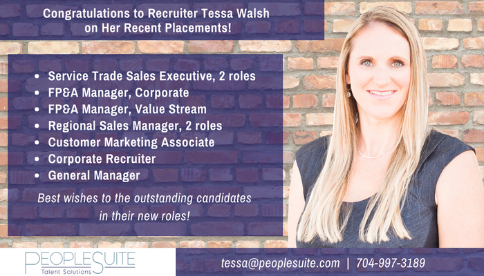 dlp3010's tweet photo. @PeopleSuite1 congratulates Recruiter Tessa Walsh on her recent placements! Thank you to our trusted clients &amp; best wishes to the outstanding candidates in their new roles https://t.co/uG1UM6p0uT #NewJob #ContingencySearch #TalentSearch https://t.co/S855rMOARs