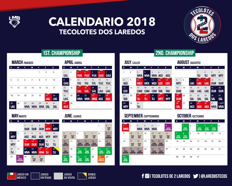 Tecolotes de los Dos Laredos on Twitter "Agenda los días🗓️ para apoyar