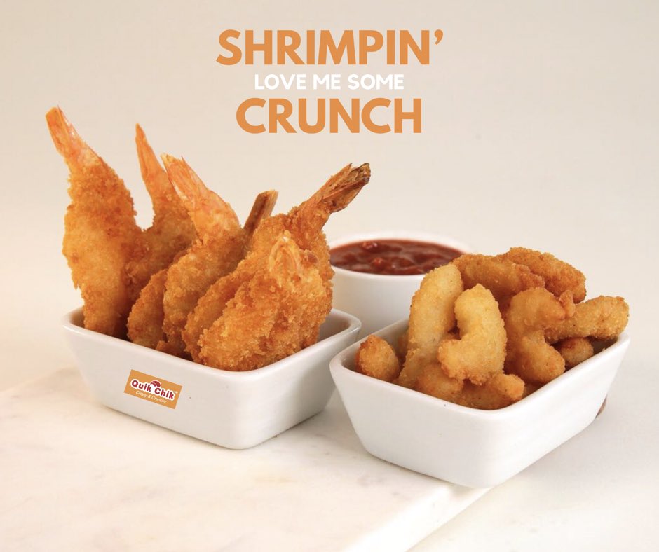 quikchikca's tweet photo. Give chicken a Quik break. Have a shrimp or two! Dixie Dundas and Oakville locations serving ‘em hot n crispy! Call us for pickup or delivery
Oakville 905-582-7222
DixieDundas 905-896-7861
Order online: https://t.co/4BtlQfjSfE 
#shrimp #chicken #oakville #dixiedundas https://t.co/BCXSWQ7Ylr