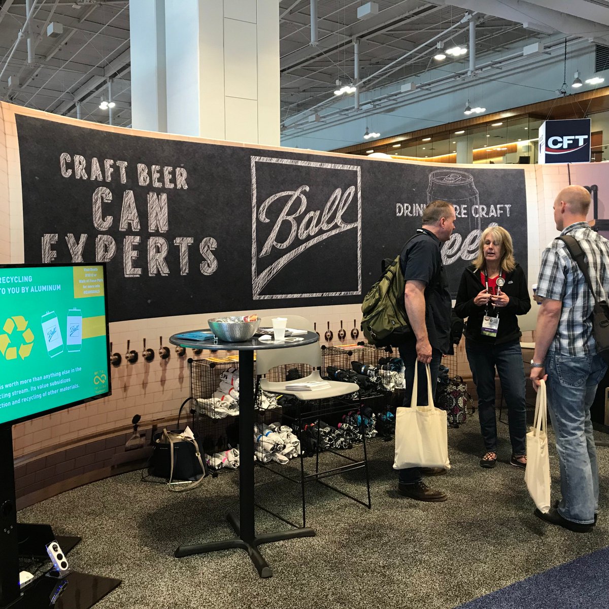 Ball_Corp's tweet photo. This week at #CraftBrewersCon, stop by our Craft Beer Can Experts booth at stand #1512, and learn more about the best packaging solution to deliver America's best craft beers. #cangoals #infinitelyrecyclable #shatterproof https://t.co/3dz6UmHZh2