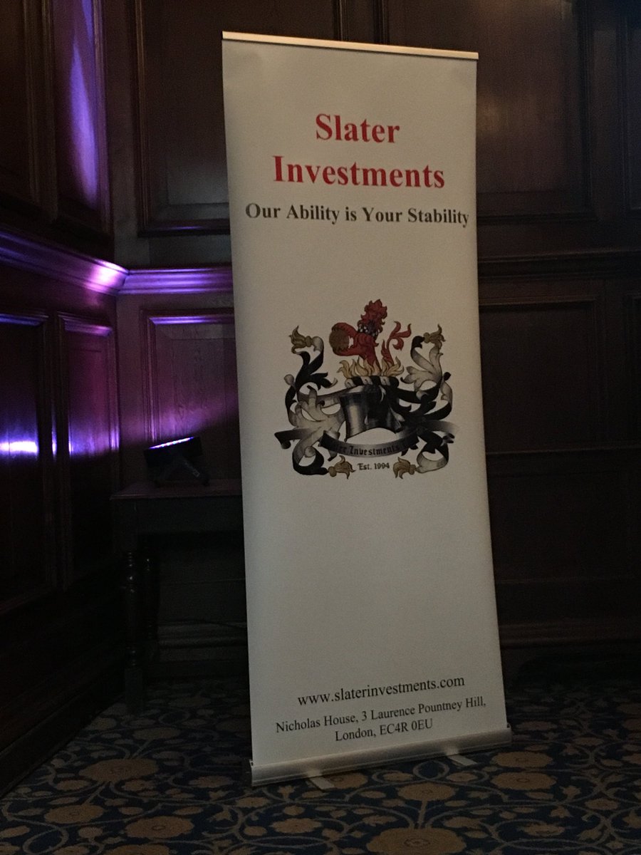 moneyandmore72's tweet photo. Getting ready to hear Mark Slater at his firms event at the Innkeeper’s Hall: Our Ability is your Stability.  A cheesy corporate slogan?  Just saw David Stredder (Mello) walk past.  The big investing cheeses are here. https://t.co/AlalJ6rXMV