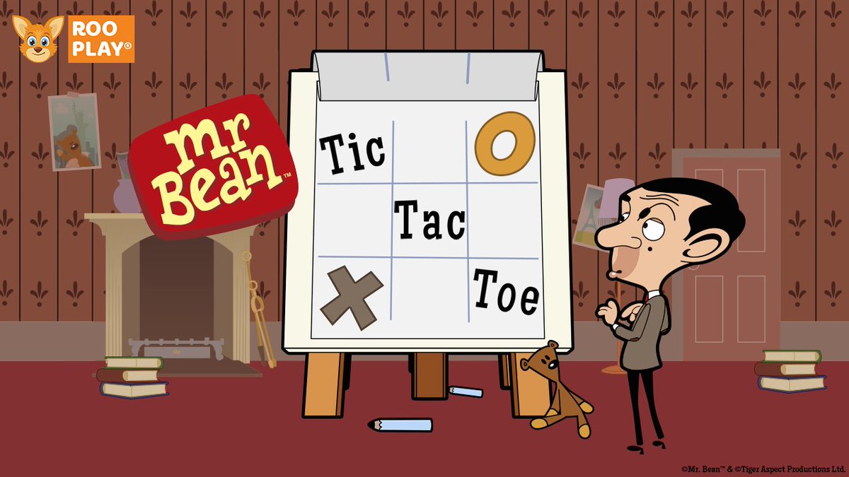 rooplayapp's tweet photo. NEW RELEASE - It's Tic Tac Toe with #mrbean ! Starring Mr. Bean and his best friend Teddy, see who comes out on top! Available now in the Play Store or on the Rooplay app! https://t.co/Mwq8m4ln8F