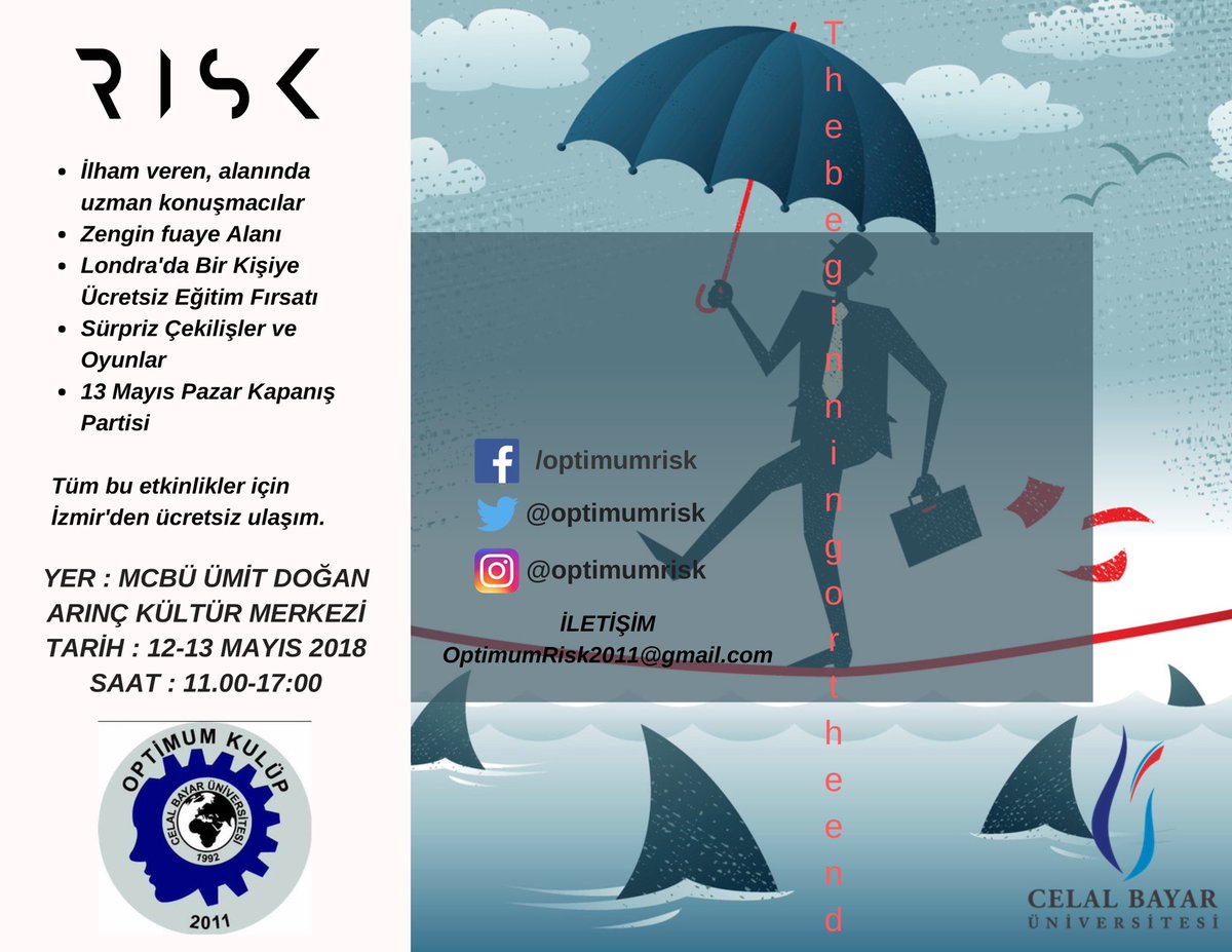 Vee RİSK18 yaklaşıyor ⏰
Kayıtlarımız başladı ✍🏻
Bizimle birlikte RİSK’e varım diyorsan bio’daki linke kayıtlar dolmadan hemen başvur☝🏻☝🏻☝🏻