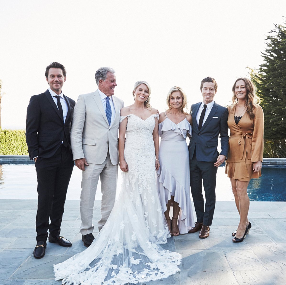 Shaun White with his brother Jesse, sister Kari, parents Cathy and