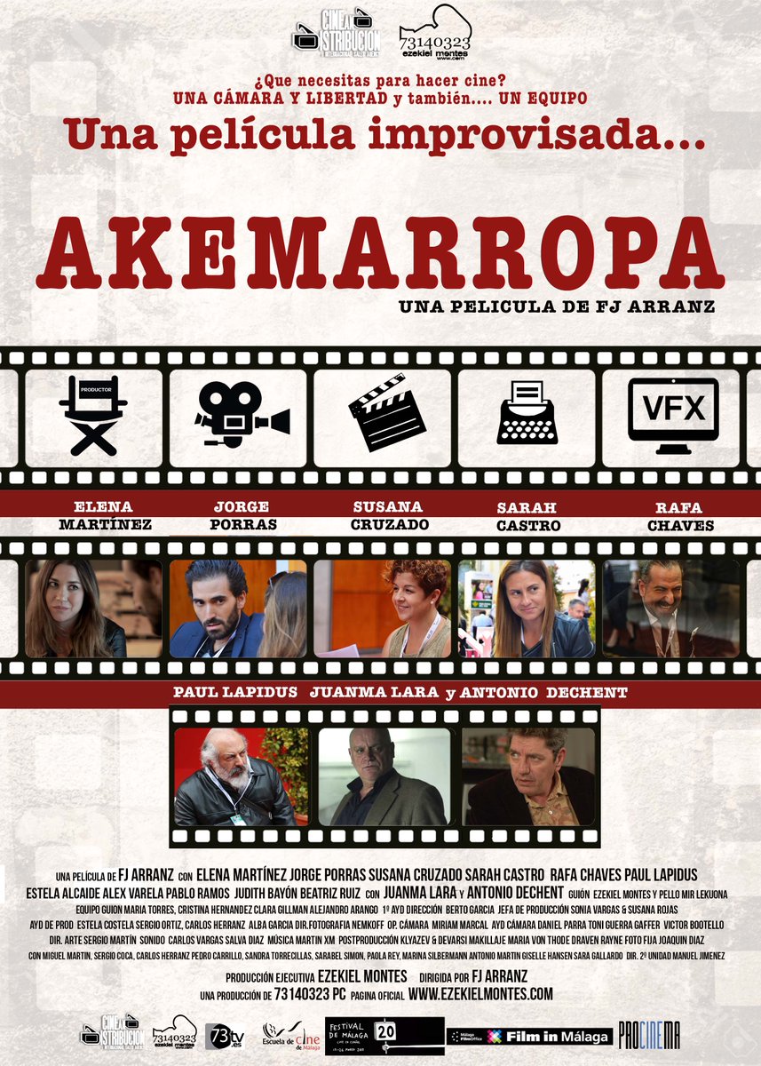 cineespanol's tweet photo. Este viernes se estrena en cines la producción malagueña #akemarropa Dirigida por @ArranzFJ y producida por @ezekielmontes @helene_martinez @su_cruzado  @malagadecine @festivalmalaga https://t.co/irnHqSFouZ Tráiler en nuestra web https://t.co/l7u4nyL22P