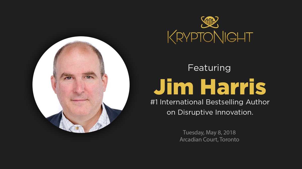 CabinCoin's tweet photo. Jim Harris, one of North America’s foremost disruptive innovation keynote speakers, authors and thinkers on change and leadership, joins our expert panel to inform and educate at KryptoNight, Tues, May 8. https://t.co/cfBGbGae5H #blockchain #cryptocurrency #fintech #CabinCoin https://t.co/xzhF3F8Efs