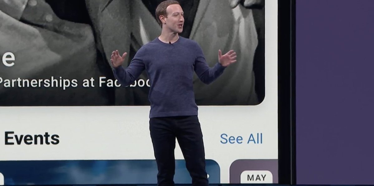 thetymonbay's tweet image. Zucky blushing while announcing @Facebook&apos;s new hookup service

#F8 #FacebookF8 #FBF8
