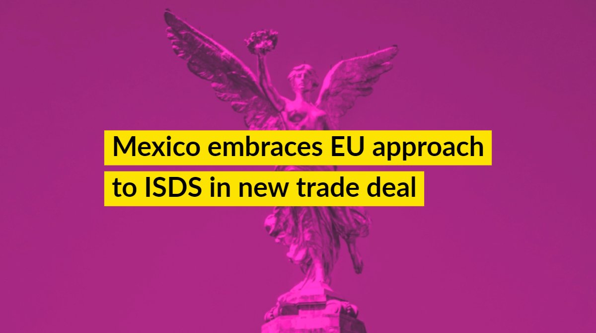 CarolineRichard's tweet photo. In late April, @gobmx and @Trade_EU reached an agreement in principle on a new trade deal, which now provides for a standing court system for resolving investment disputes. Read more: https://t.co/7BO4FrKQac, via @GARalerts #ISDS #arbitration https://t.co/PRzVOZWO2r
