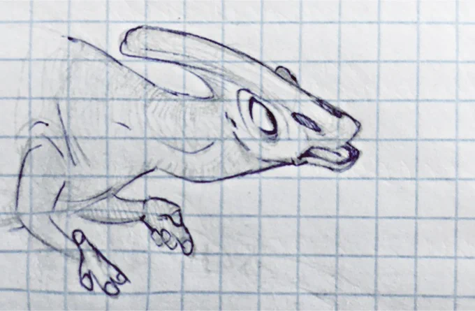 heavy WIP of parasaur
#dinosaur #parasaurus #reptile #myart 