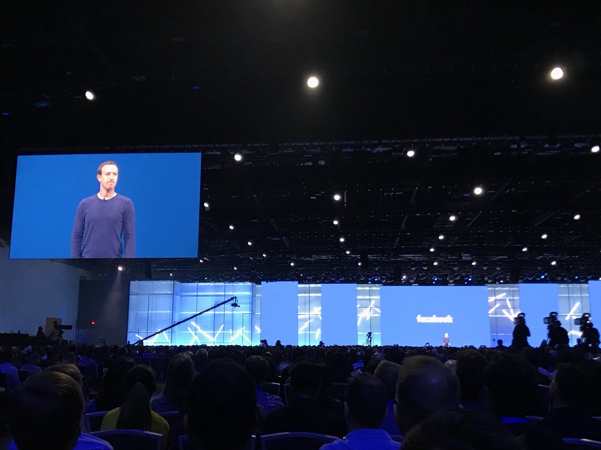 tobyvogels's tweet photo. Swipe right? @Facebook just announced a #dating product 😮 #f8 https://t.co/hjO1GOIzNX