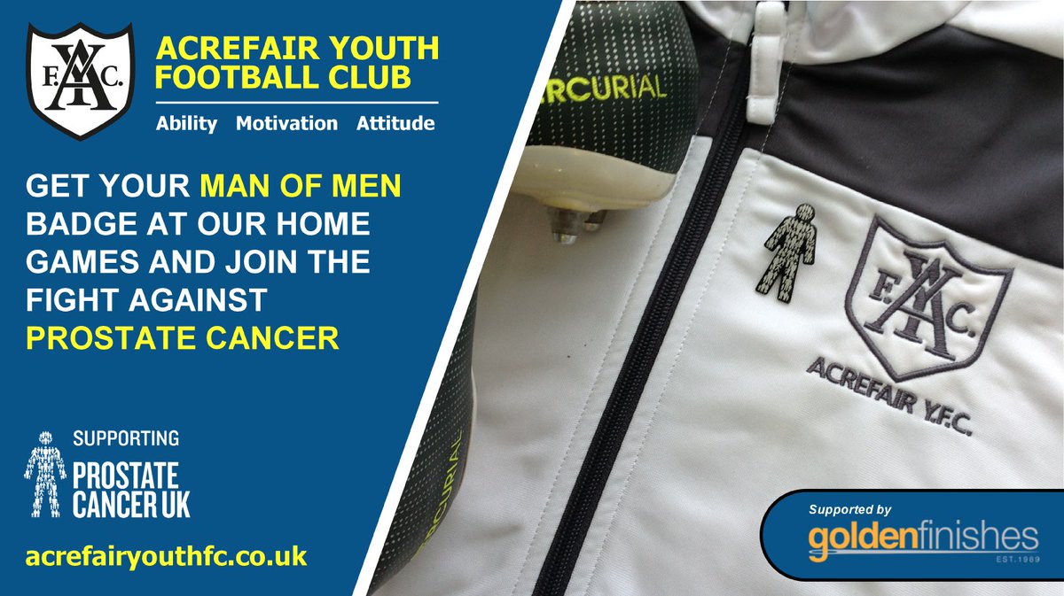 Acrefair Youth FC (@acrefairyfc) on Twitter photo #charitytuesday see what <a href="/AcrefairYFC/">Acrefair Youth FC</a> are doing to support <a href="/ProstateUK/">Prostate Cancer UK</a> with help from <a href="/goldenfinishes/">Golden Finishes</a>
Visit blog bit.ly/2FzLm0h for further details
#TogetherWeStand
<a href="/wrexham/">Wrexham.com</a> <a href="/ActiveWrexham/">Wrecsam Egniol / Active Wrexham</a> <a href="/ProstateUK/">Prostate Cancer UK</a> #charitytuesday see what <a href="/AcrefairYFC/">Acrefair Youth FC</a> are doing to support <a href="/ProstateUK/">Prostate Cancer UK</a> with help from <a href="/goldenfinishes/">Golden Finishes</a>
Visit blog bit.ly/2FzLm0h for further details
#TogetherWeStand
<a href="/wrexham/">Wrexham.com</a> <a href="/ActiveWrexham/">Wrecsam Egniol / Active Wrexham</a> <a href="/ProstateUK/">Prostate Cancer UK</a>