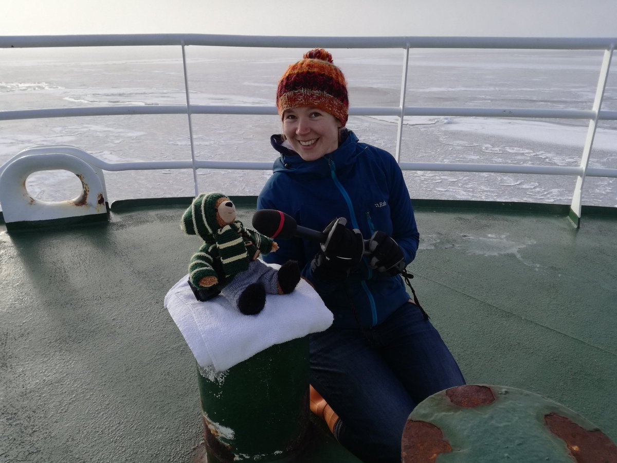 Em_Ven1's tweet photo. #ButtonsGoesNorth getting interviewed on his #ArcticPRIZE adventures! @MariepPorter @ScotMarineInst https://t.co/LQ6bsyUn6q