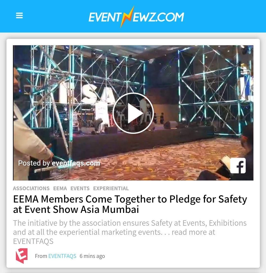 Event_Newz's tweet photo. .@eemaindia Members Come Together to Pledge for Safety at @EventShowAsia #Mumbai

@wizsabbas @Brian_Tellis @virafsarkari @sidaura
#Events #Experiential #Associations #EventShowAsia #EventProfs #EventNewz
Get all the latest news of #EEMA on #EventNewzApp 
https://t.co/UnvVnnABuG https://t.co/Y9BYYYL1Ez