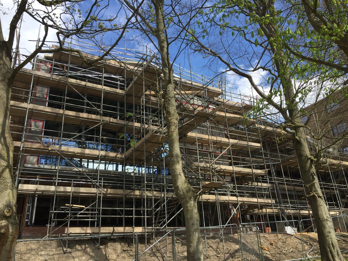 IC_Malcolm's tweet photo. @durham_uni @CollingwoodDU Gym &amp; Bayley Room extension looking good. Glazing being installed, metal stud and internal works progressing https://t.co/mGcEvggHPe