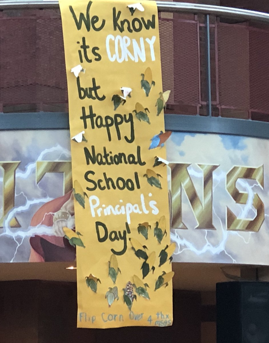 DrGStan's tweet photo. Happy National School Principal’s Day @TitansPrincipal! You’re the GOAT! 🐐   @Titanupbig @CU_Superior93 @NOHSStuCo https://t.co/dGw7VqtgxR