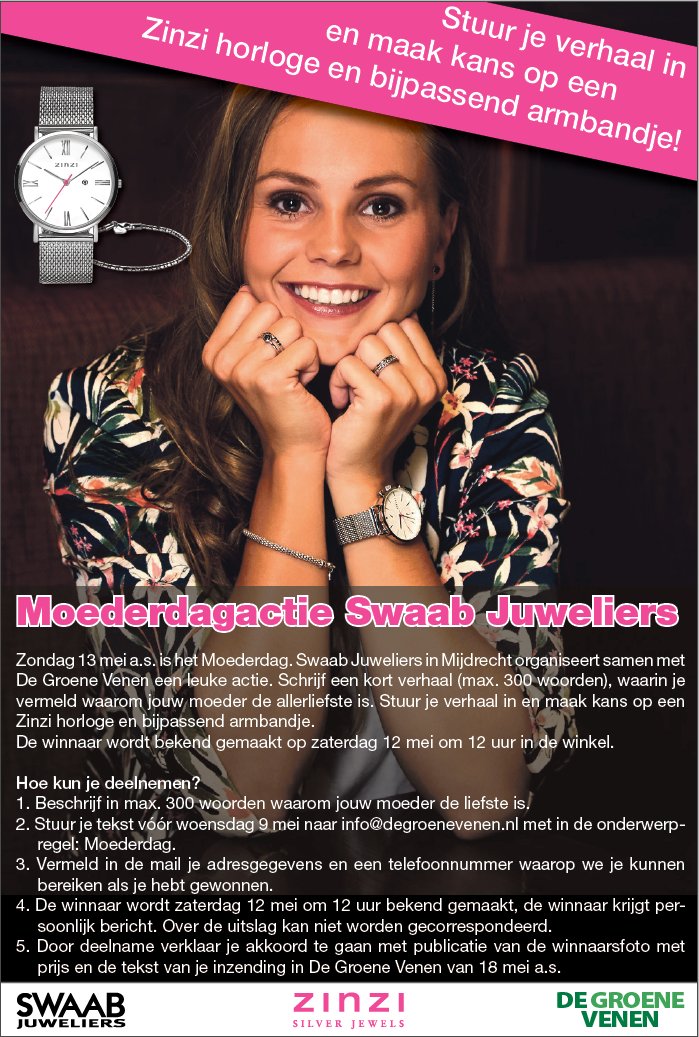 groenevenen's tweet photo. Leuke moederdagactie in samenwerking met @SwaabJuweliers https://t.co/ea5fxSWkjM