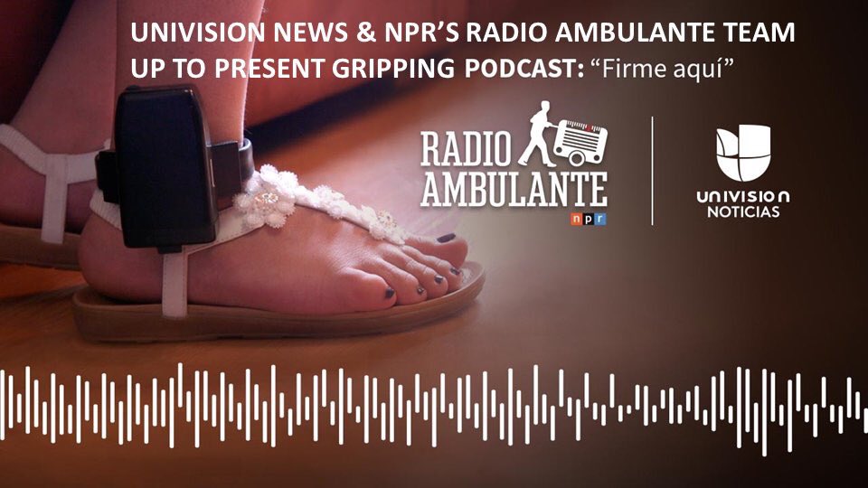 jczamora's tweet photo. 👉@UniNoticias and @radioambulante join forces to present "Firme Aquí," a gripping #podcast that takes an in-depth look at the onerous bond system used in U.S. immigration courts. https://t.co/AEPqICM40L #FirmeAquí https://t.co/MWAHqTBKKQ