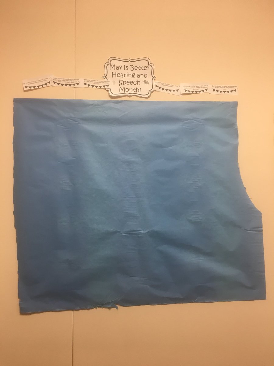 AHethershaw's tweet photo. May is better speech and hearing month!!! Students are going to learn some facts and write what speech helps them with! Come check out what the students are learning! #bhsm #klenkshines #kleinSLP https://t.co/qDOx3kaWDO