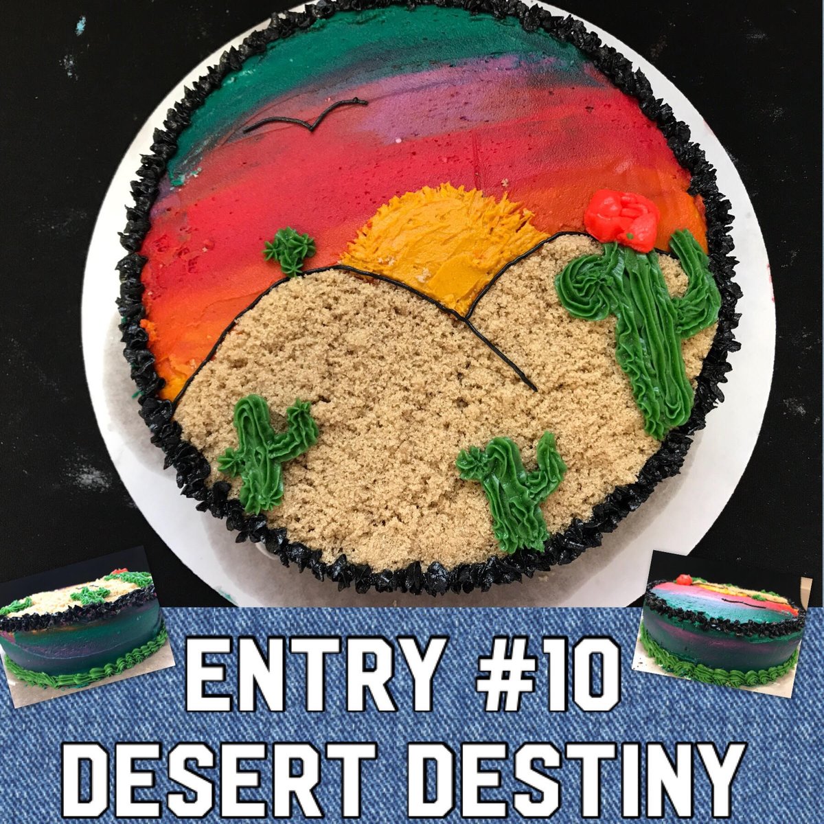lamoehr's tweet photo. Congratulations Janelle B, Liz G, Maddy C, & Maddie G (paparazzi was too much for her to be photographed) for winning this year's online @PCSD_PHS CakeChallenge with their "Desert Destiny" entry. Thanks to all who voted! @pcsd #PHSCookOff #RaiderStrong https://t.co/GHLtl6HVlR