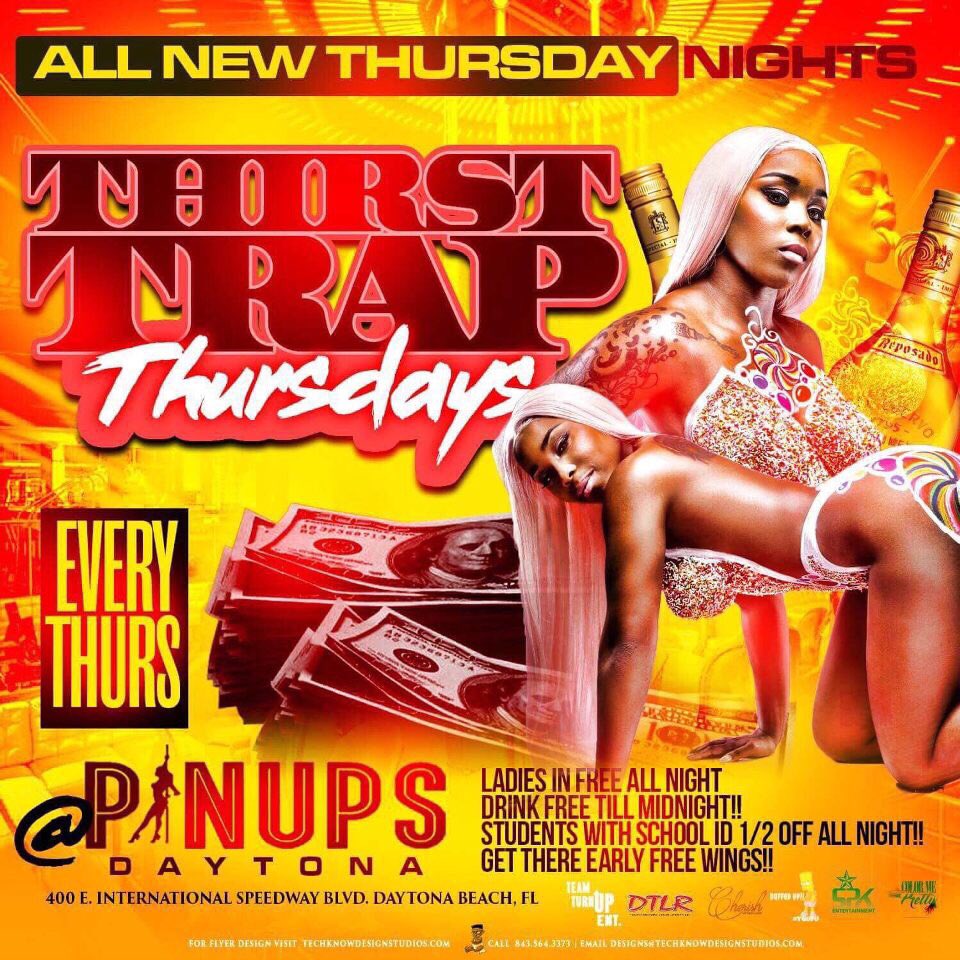 DuffedUpPromo's tweet photo. 🗣EVERY THURSDAY NIGHT ❗️ PINUPS NIGHT CLUB DAYTONA BEACH 🏖 FL ❗️LADIES FREE ALL NIGHT ❕LADIES DRINK 🍹 🥃🍻FREE TIL MIDNIGHT 🌃 GET THERE EARLY FREE WINGS 🍗🔥 WE LITTY EVERY THURSDAY NIGHT ‼️🌃🔥🥃 #DUFFEDUP #BCU #BCU19 #BCU18 #BCU17 #BCU16 https://t.co/uHH27zBtL4