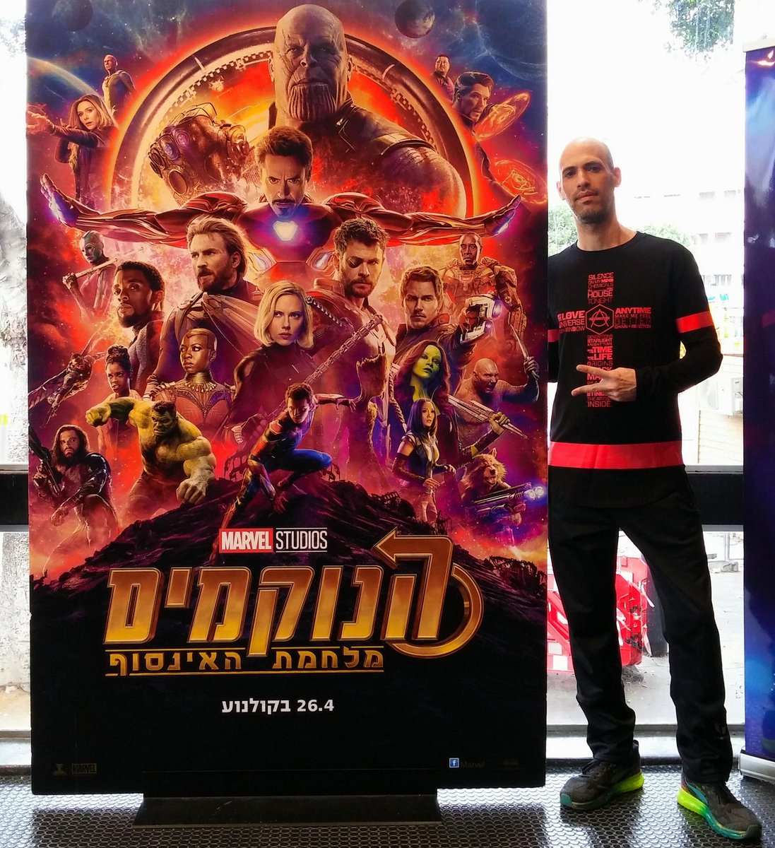 ILAN_FLASHBROS's tweet photo. Its time 2 check out the new @Avengers Infinity War movie 😉 #AvengersInfinityWar #AvengersInfinityWars #Tbt #InfinityWar #Marvel #cool #HappyLabourDay #Comics #TelAviv #instagood #INSTA #instalike #Like #selfie #movies #fun #Thanos #IronMan #CaptainMarvel #captainamerica https://t.co/yAoobHEZaK