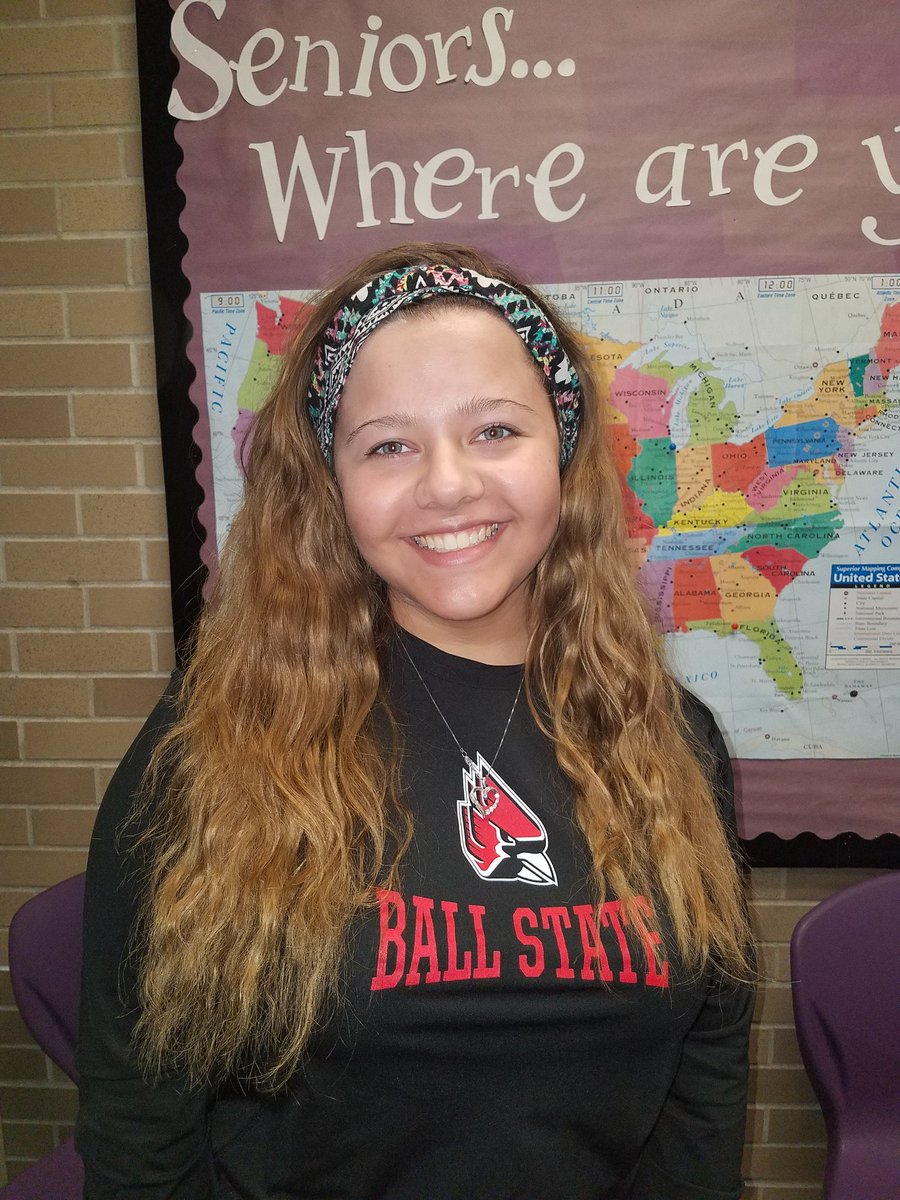 Congrats to <a href="/B_Michelle_3/">Brittany Wills</a> and her decision to attend Ball State!! #CollegeDecisionDay <a href="/Central_MCS/">Principal Walker</a> <a href="/MC_2018_/">Class of 2018</a>