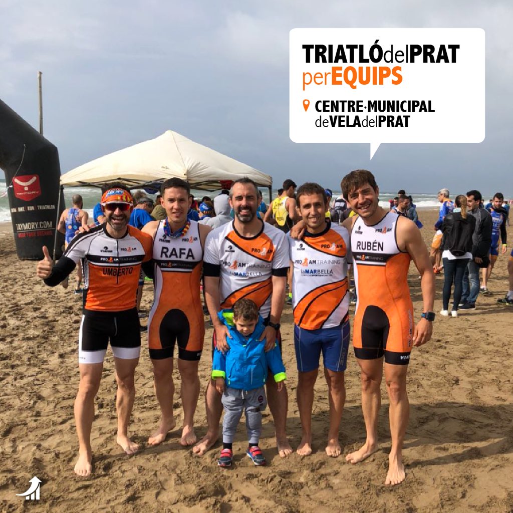proamtraining's tweet photo. Este domingo estuvimos en la #triatlondelprat por equipos y nos lo pasamos genial!!! 🤸♀️🏃🏻♂️🚴♀️🏊♀️ Felicitaciones a la organización y a los voluntarios por el evento!!! 👏🏼👏🏼👌🏼👌🏼 #proamtraining 👉🏼 https://t.co/cb98VAIVgO https://t.co/ztc0gg846e