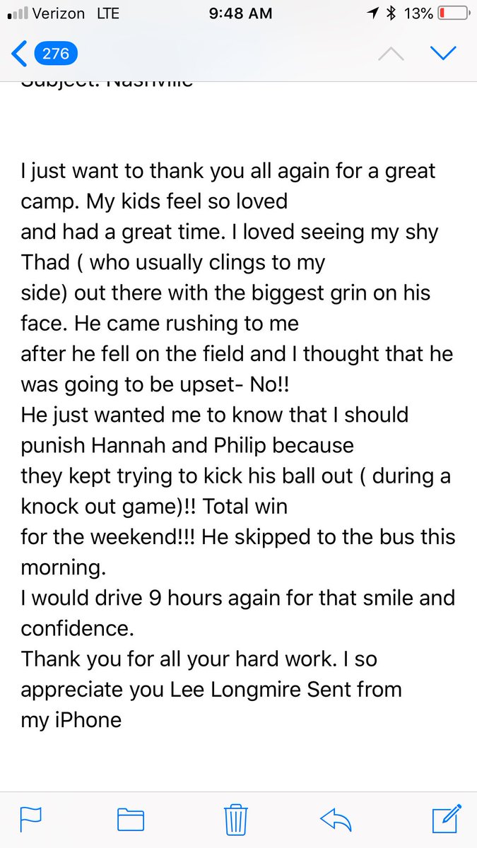 NubAbility's tweet image. Messages like this one we got after our #MusicCity Sports Camp fuel us to keep pushing forward so more kids with #Limbdifferences can be served! #DontNeed2 #NubMomsRock