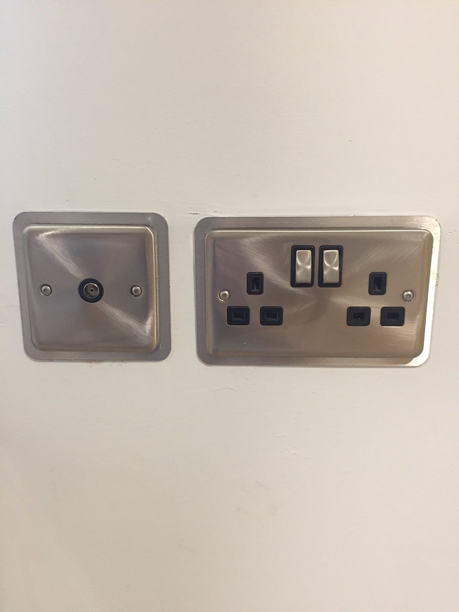 SbteamBell's tweet photo. Love the new Click Plus range, here in Satin Chrome ingot. We had to have some special Chrome backing plates made as Specified by the Client. I think it makes them stand out even more 👍🏽. @ClickScolmore @esp_uk @Tonycable8 @Prolecmidlands https://t.co/wyVMkTs23x