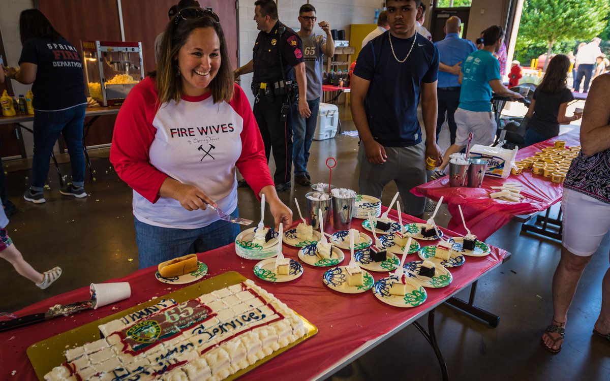 Springfdtx's tweet photo. We are #SpringFireProud the community had such a great time at our #65YearsInService celebration on Sunday. We did too. https://t.co/th2Bobnufs