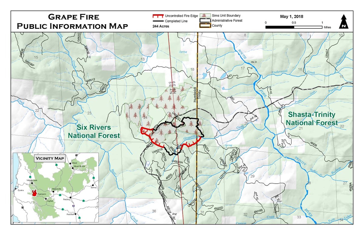 SixRiversNF's tweet photo. The #GrapeFire is presently 60% contained. To view the most recent fire update, visit the incident's Inciweb page at https://t.co/EsfCgTHhDU https://t.co/usHBblLfMX