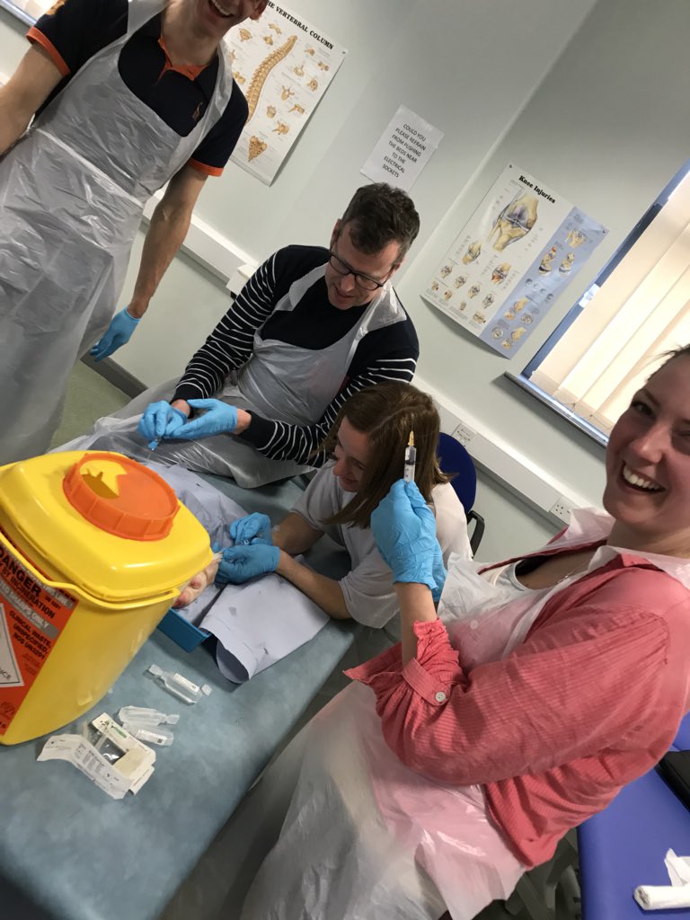 GillRphysio's tweet photo. UL neuro management in one room  MSK USS and injections in another ! 

Lots of learning and critical discussion #uclaninject  thanks @mike61668028 @pspneurorehab  @GregLittler @UCLanRehabSci @UCLanHealth @RobinSoHS @karenmayphysio @BfwMsk @and https://t.co/188KMOma9W
