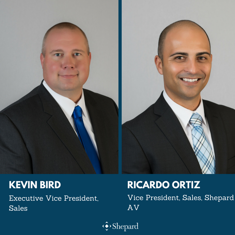 shepard_av's tweet photo. Congratulations to Kevin Bird and Ricardo Ortiz on their new positions on our sales leadership team! https://t.co/UNCV8NibqH https://t.co/pGJtHOqKkP