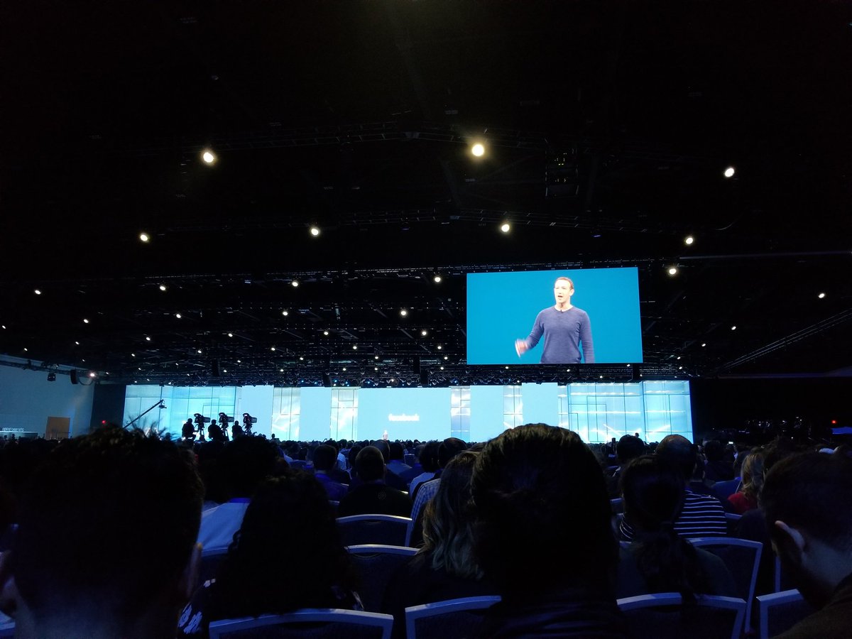 NegarAref's tweet photo. At Facebook Developer conference. Facebook has come a long way to address security issues. There is a lot more to do though #F82018 https://t.co/JwsPLSYn0V