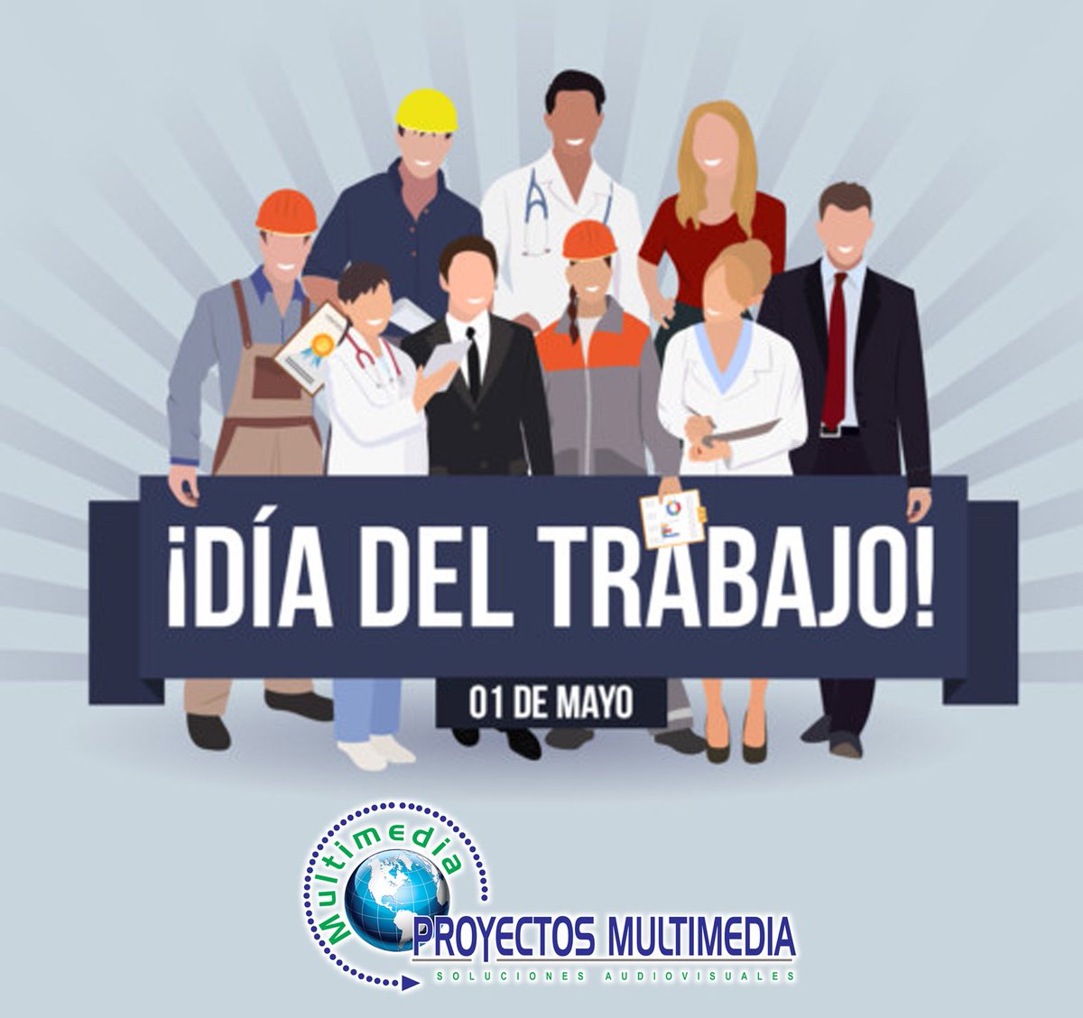 proyectosmulti's tweet photo. El esfuerzo que haces te lo reconocemos hoy y te decimos "GRACIAS", porque cada día das lo mejor que hay en ti, Feliz Día del Trabajador a todos nuestros colaboradores y clientes. #diadeltrabajo #ProyectosMultimedia https://t.co/Jil9wlqrwA