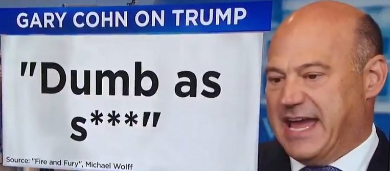 The only thing Trump's WH has ever agreed on.Trump's dangerously unfit. Kelly said he's an idiot. Tillerson said he's a fucking moron. Gary Cohn said he's dumb as shit. McMaster said he's a dope. Priebus & Munuchin agreed he's an idiot.