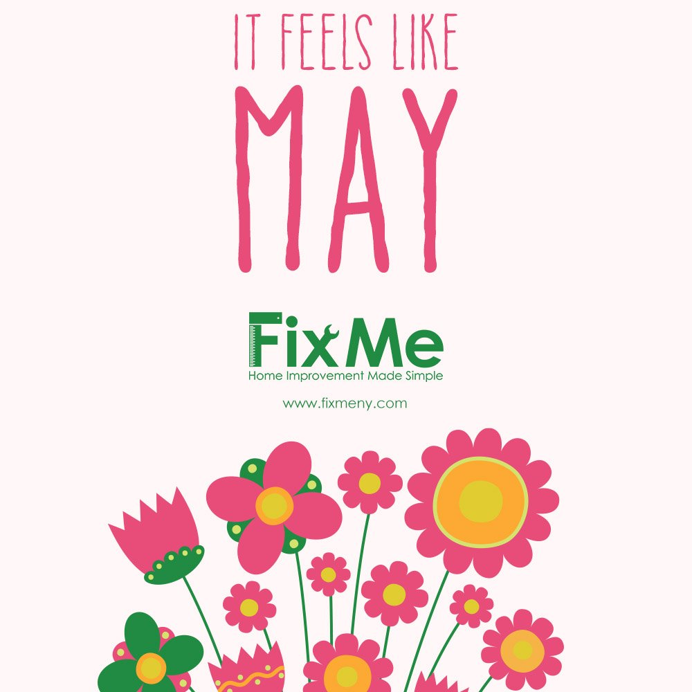 FixMeNY's tweet photo. It feels like May weather, and not a moment too soon. How's the Spring cleaning coming along? Let us know if you need any help ;). https://t.co/bU1v4p4ALC