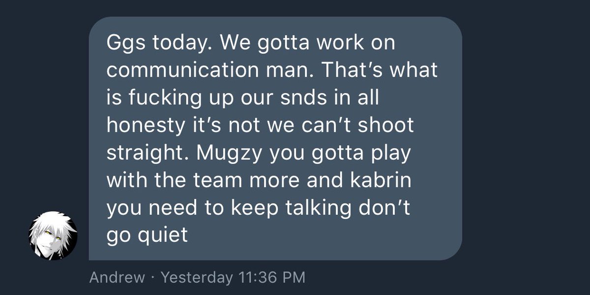aggroh7's tweet photo. I’ve never in my life witnessed this. The Call Of Duty community is horrible. This is one the many reasons why Cod is in the decline it is. 

My teammate sends we killed it yesterday, then I wake up &amp; this man blocked my whole team and goes F/A. https://t.co/XKuc12lghH