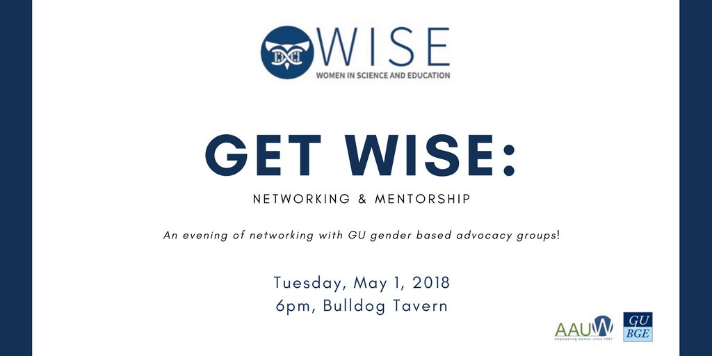GUMedicine's tweet photo. TONIGHT: Join @GeorgetownWISE for an evening of networking with GU gender-based advocacy groups. All students, faculty &amp; staff are welcome to attend! 6pm at @GUBulldogTavern: https://t.co/O0GXL80SXX https://t.co/TCbdzOfZps