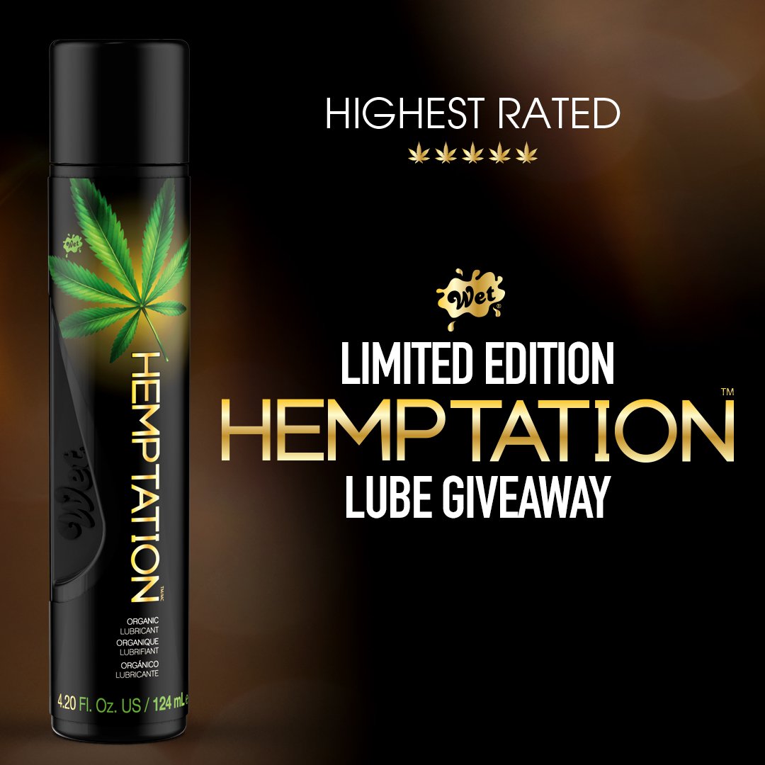 WetTogether's tweet photo. Win our limited edition 4.20 oz bottle of Hemptation as well as over $250 worth of lube! Sign up at https://t.co/DGhRCKlVDt! Link in Bio! #Wet #wetlube #lubricant #lube #Hemptation #Getwet #lgbt #lgbtq #lubegiveaway #Hemplube #intimacy #intimate #love #affection https://t.co/1z4nFJQokL