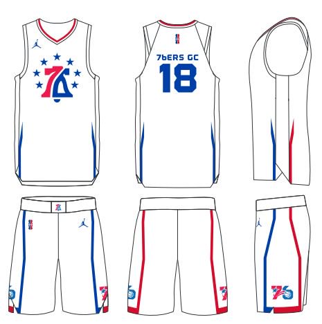 76ers jersey design