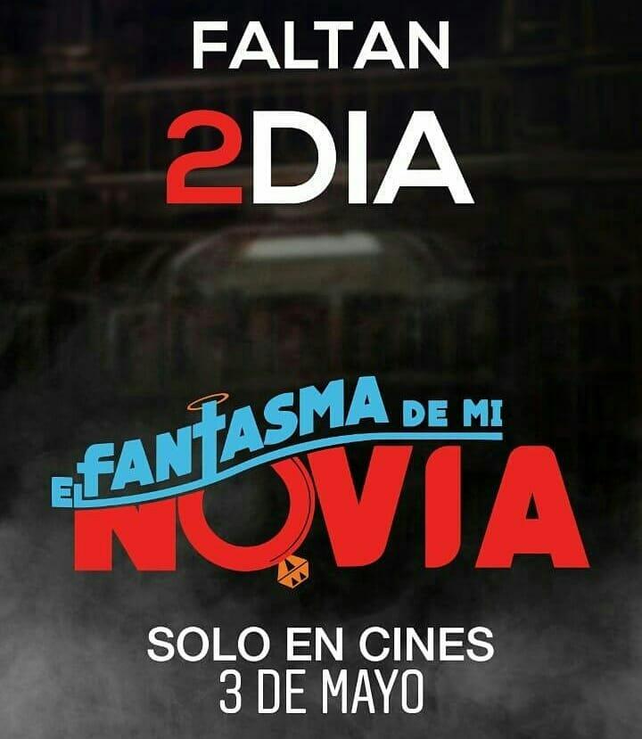 Estamos muy felices de anunciarles que sólo quedan 2 días para compartir este hermoso proyecto que nos a apasionado a todos! 👻❤ Nos vemos este jueves 3 en tu cine más cercano #ElFantasmademiNovia